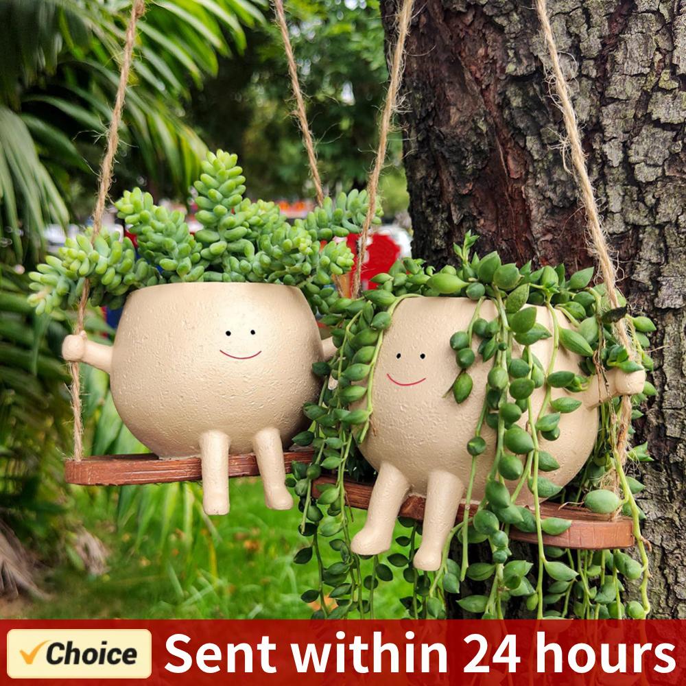 Snake Plant Ceramic - Swing Flower Container Resin Cartoon Flowerpot