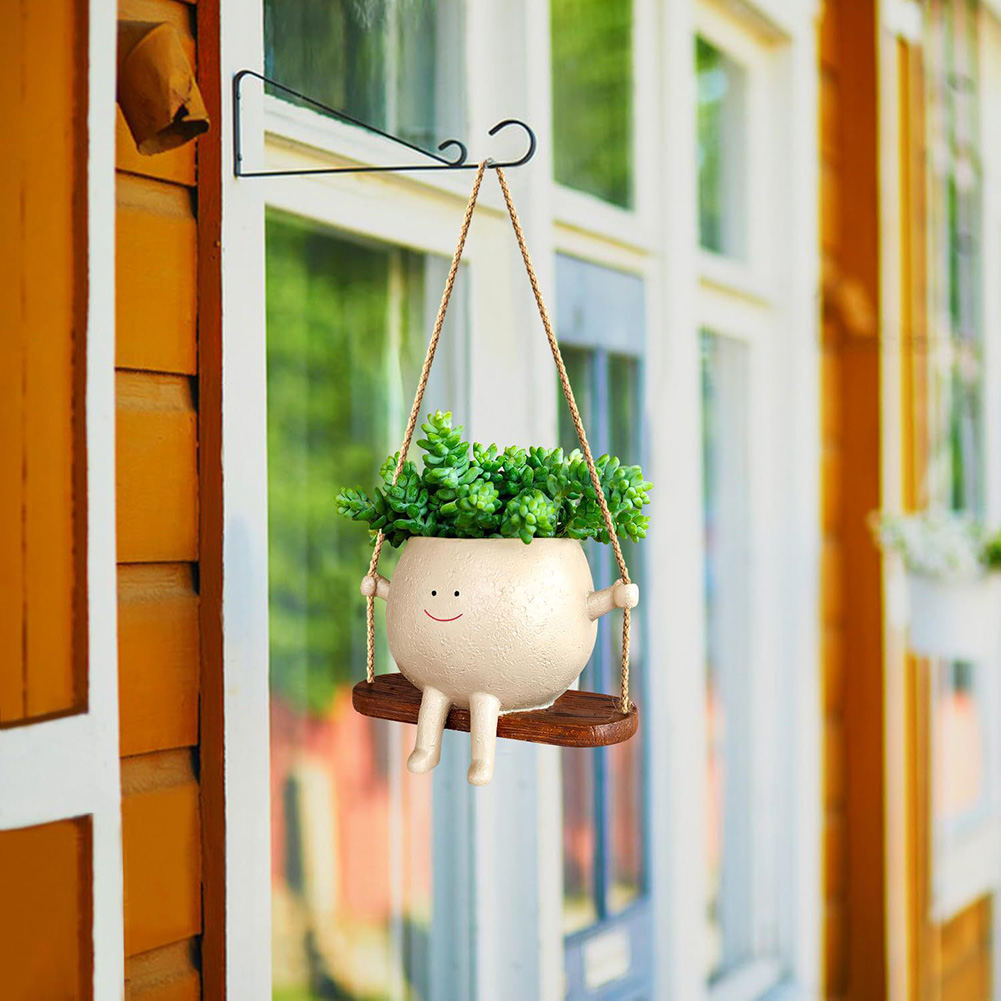 Swing Flower Container Resin C - Snake Plant Ceramic ulasan dan harga